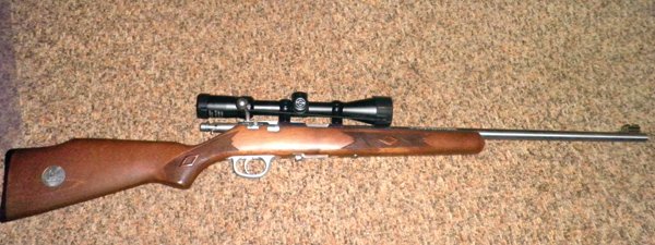 Ducks Unlimited Marlin stainless steel Model #25MNSS, 22 Cal, Simmons scope 3-9X40 Blazer - Calvin Clamme Estate - Farm Equipment & Gun Inventory Auction